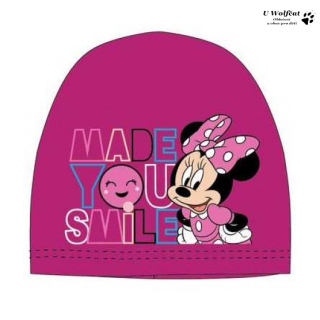 Dívčí čepice SETINO Minnie Mouse tm. růžová