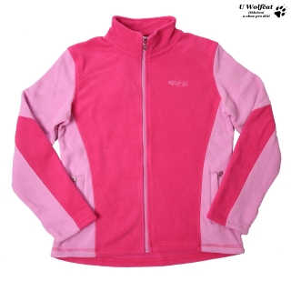 Dívčí fleecová mikina WOLF B2145 růžová