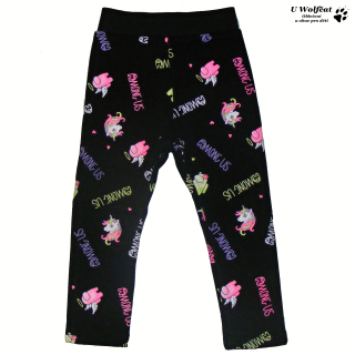 Dívčí teplé legíny KUGO KK9942 černé