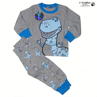 Chlapecké pyžamo KUGO MP1516 šedé