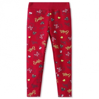 Teplé dívčí legíny KUGO FL6709 růžové