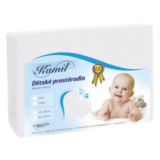 BELLATEX Dětské prostěradlo froté 60x120 cm, bílé