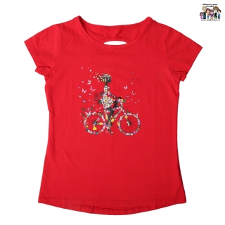 Dívčí tričko WOLF S2212A červené