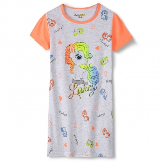 Dívčí noční košile KUGO MN1715, šedá