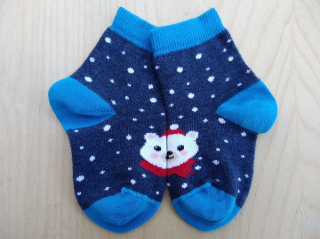 Dětské ponožky TREPON Brumík, modrý melír