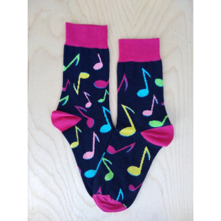 Dámské ponožky TREPON Music, tmavě modré