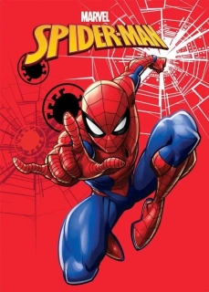 Dětská deka flís Spiderman red 100x140 cm