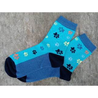 TREPON Bambusové ponožky Stopík, tyrkysové