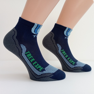 TREPON Sportovní kotníkové ponožky Karel, modré