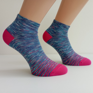 TREPON Dámské kotníkové ponožky Relax, modrý melír