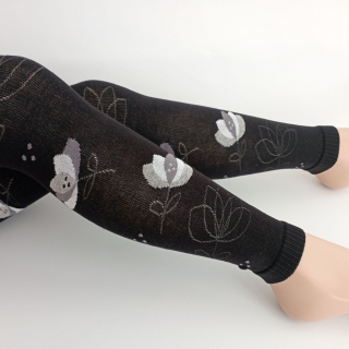 Dívčí punčochové legíny TREPON Leknín, černé