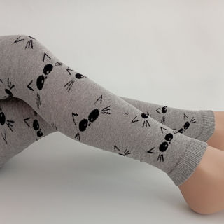 Dívčí punčochové legíny TREPON Macík, světle šedé