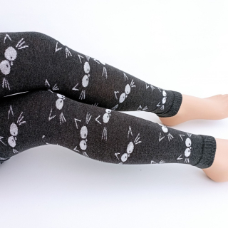 Dívčí punčochové legíny TREPON Macík, antracitové melé