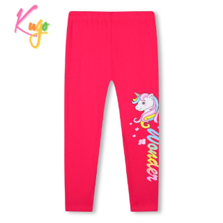 Dívčí legíny KUGO WL0903, tmavě růžové