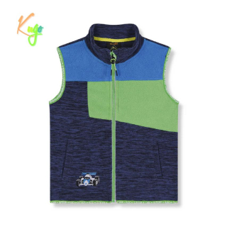 Chlapecká flísová vesta KUGO FM9701, šedomodrá