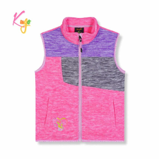 Dívčí flísová vesta KUGO FM9701, růžová