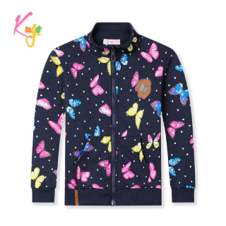 Teplá dívčí mikina KUGO GM8662, tmavě modrá