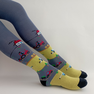 Chlapecké punčocháče TREPON Kombajn, šedé