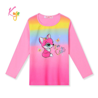 Dívčí tričko dl.r. KUGO MC3822, růžové