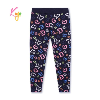 Dívčí zateplené legíny KUGO YL1041, tmavě modré