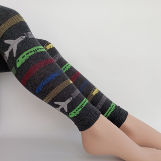 Chlapecké punčochové legíny TREPON Cestovatel, antracitové melé