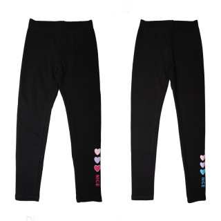 Dívčí zateplené legíny WOLF T2322, černé