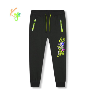 Teplé chlapecké tepláky KUGO JK9555, petrolejové