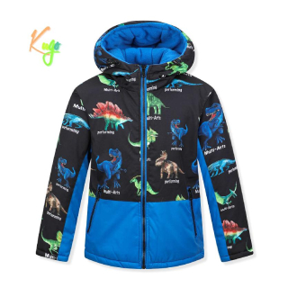 Chlapecká zimnní bunda KUGO FB3801, tm. modrá / sv. modrá