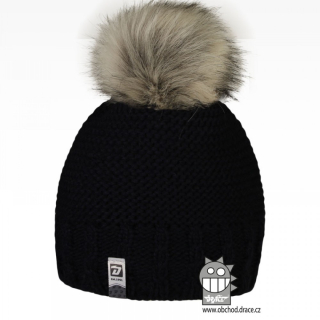 Dráče Dětská pletená čepice Rainbow - vzor 02, tmavě modrá