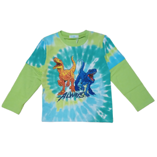 Chlapecké tričko dl.r. Kugo HC9313, zelené