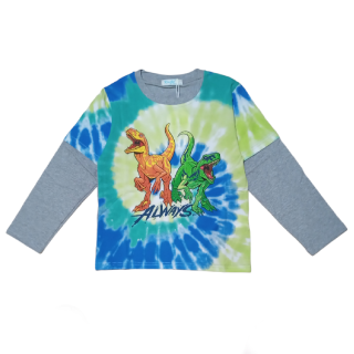 Chlapecké tričko dl.r. Kugo HC9313, šedé