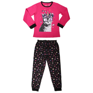 Bavlněné dívčí pyžamo Wolf S2352B, růžové