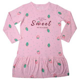 Dívčí noční košile dl.r. Wolf S2381, světle růžová