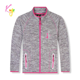 Dívčí flísová mikina Kugo FM9718, šedá