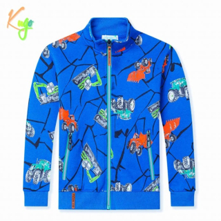 Teplá chlapecká mikina KUGO GM8669, tyrkysová