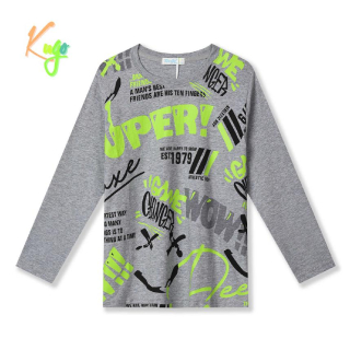 Chlapecké tričko dl.r. Kugo HC9311, šedé