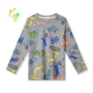 Chlapecké tričko dl.r. Kugo HC9309, šedé