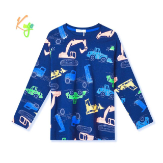 Chlapecké tričko dl.r. Kugo HC9309, modré