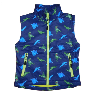 Chlapecká softshellová vesta s fleecem Kugo HB8629, tmavě modrá