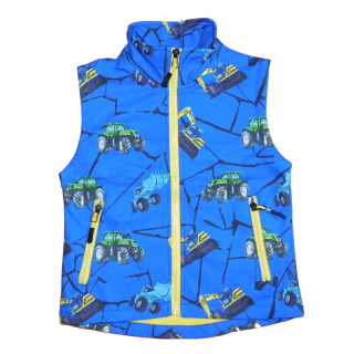 Chlapecká softshellová vesta s fleecem Kugo HB8629, světle modrá