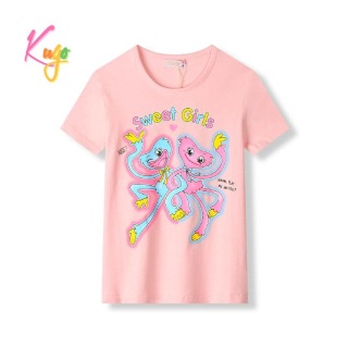 Dívčí tričko kr.r. Kugo KC2302, světle růžové