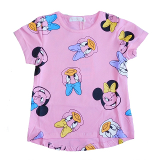 Dívčí tričko kr.r. Kugo HS9285, světle růžové