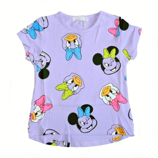 Dívčí tričko kr.r. Kugo HS9285, fialové