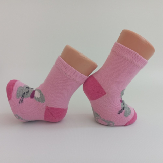 Kojenecké ponožky Trepon Bunny, růžové