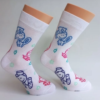 Dámské ponožky Trepon Ambulance, bílé