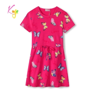 Dívčí šaty Kugo HS9270, tmavě růžové