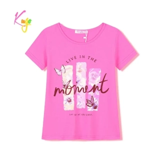 Dívčí tričko kr.r. Kugo FL1207, tmavě růžové