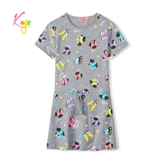 Dívčí šaty Kugo CS1030, šedé