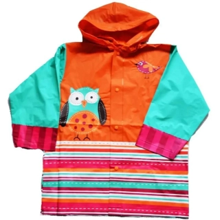 Dětská pláštěnka Pidilidi PL0048-01 Sova, oranžová