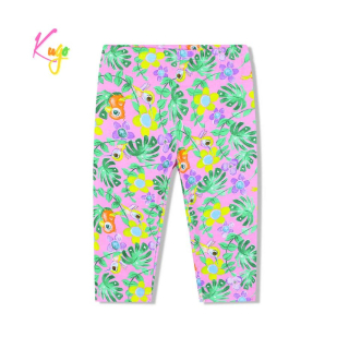 Dívčí 3/4 legíny Kugo FV1071, růžová / zelená